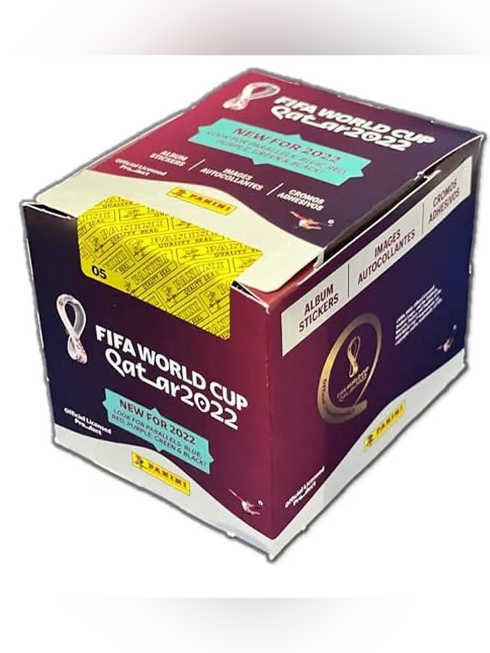 PANINI FIFA WORLD CUP QATAR 2022 STICKER BOX (50 packs x 5 stickers) sealed